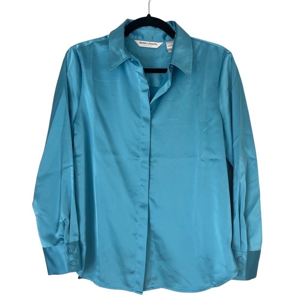 Drapers & Damon’s Long Sleeve Button Down Shirt Top Sz Petite Small
